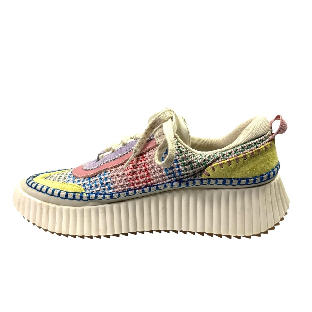 Dolce Vita Dolen 7.5 Colorful Woven Knit Platform Sneakers Women’s - Picture 9 of 10